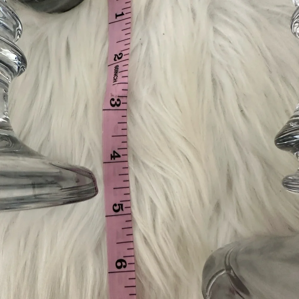 Elegant Glass Candle Holders - Set of 3